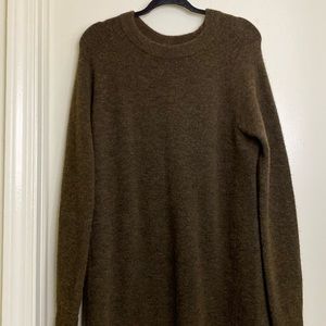 Wilfred FREE Alpaca Wool Sweater Dress Small Chocolate Brown
